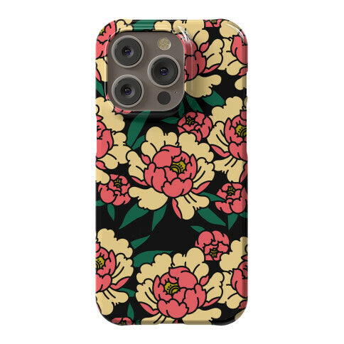 Traditional Tattoo Peony Red Phone Case