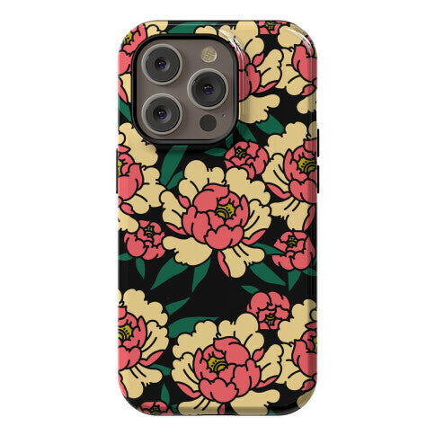 Traditional Tattoo Peony Red Phone Case