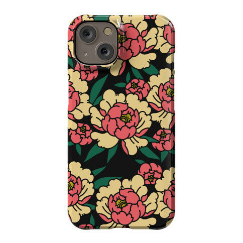 Traditional Tattoo Peony Red Phone Case