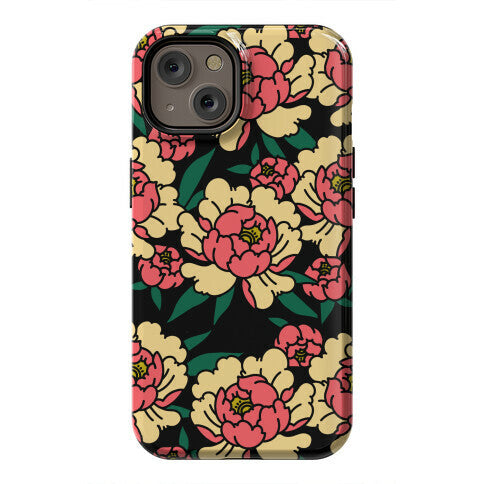 Traditional Tattoo Peony Red Phone Case