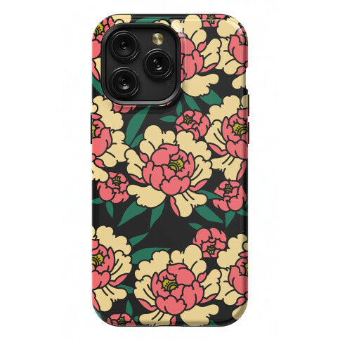 Traditional Tattoo Peony Red Phone Case