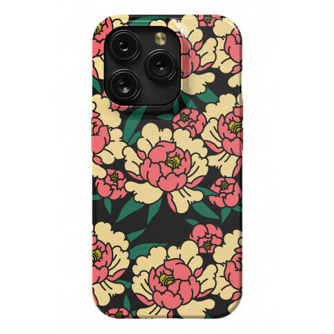 Traditional Tattoo Peony Red Phone Case