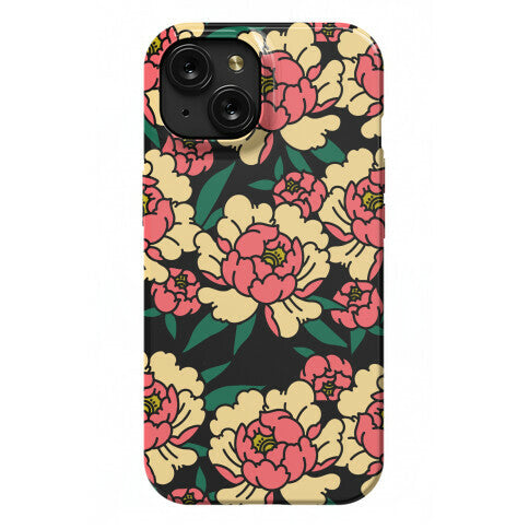 Traditional Tattoo Peony Red Phone Case