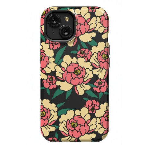 Traditional Tattoo Peony Red Phone Case