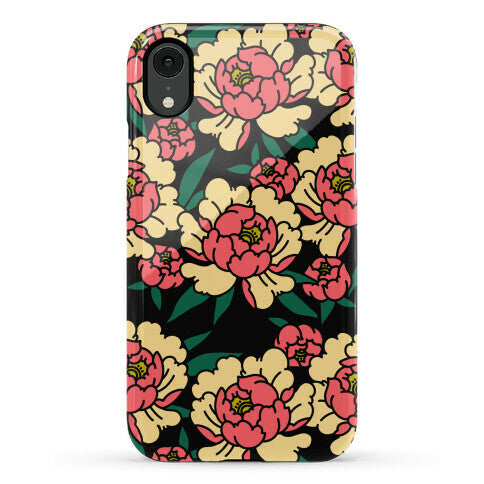 Traditional Tattoo Peony Red Phone Case