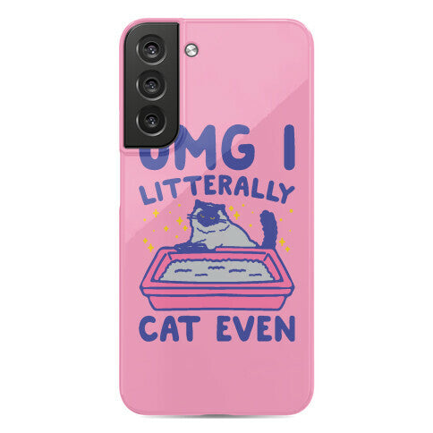 Omg I Litterally Cat Even  Phone Case