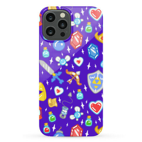 Zelda Items Pattern Phone Case