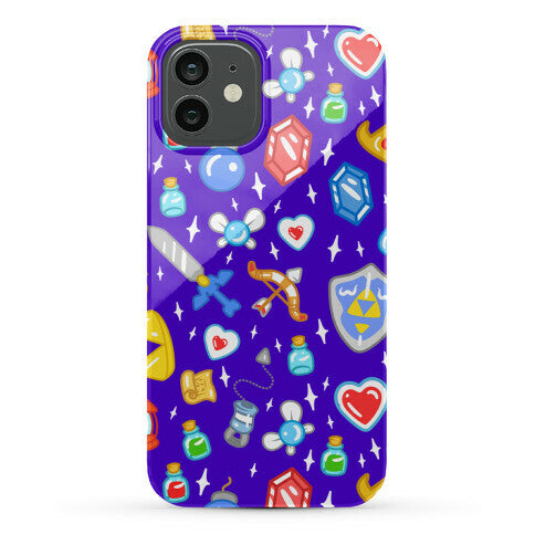 Zelda Items Pattern Phone Case