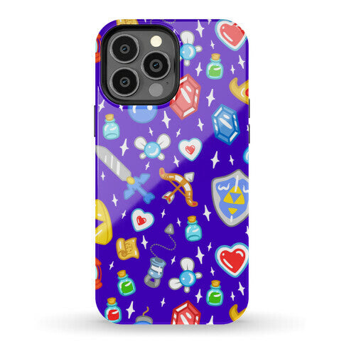 Zelda Items Pattern Phone Case