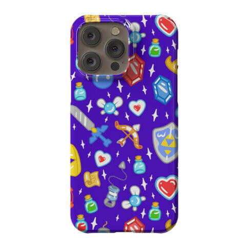 Zelda Items Pattern Phone Case