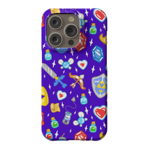 Zelda Items Pattern Phone Case