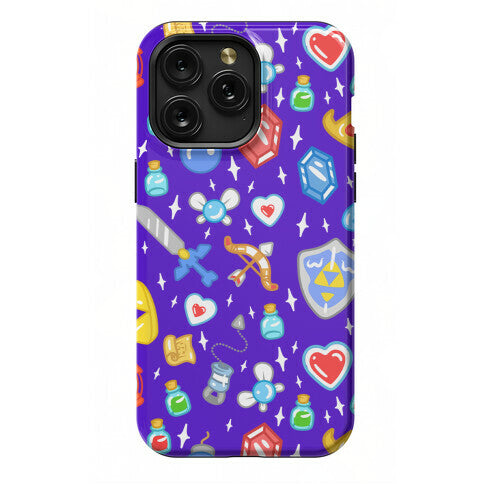 Zelda Items Pattern Phone Case