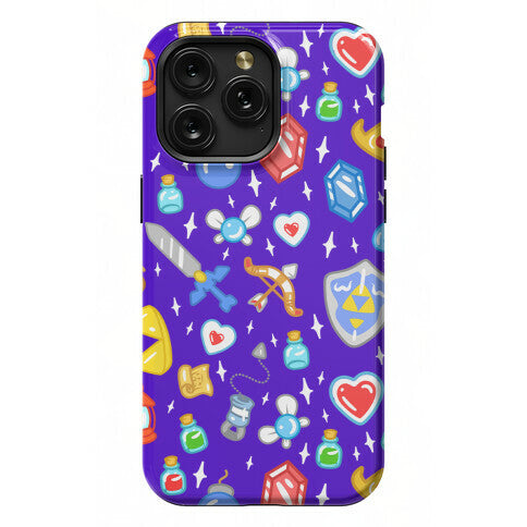 Zelda Items Pattern Phone Case