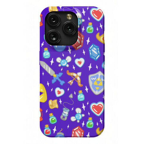 Zelda Items Pattern Phone Case