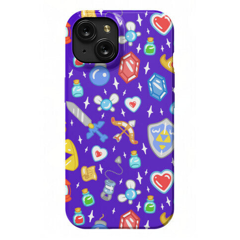 Zelda Items Pattern Phone Case