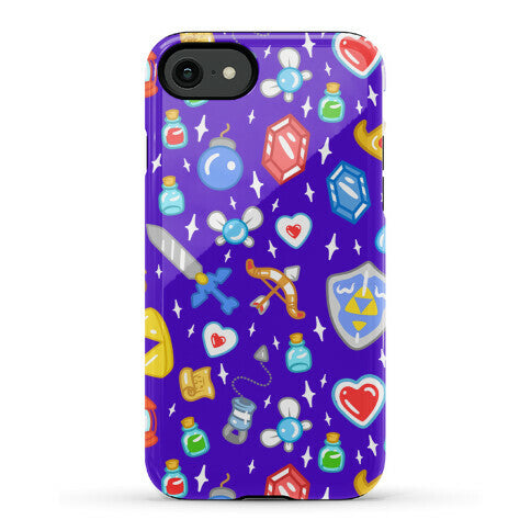 Zelda Items Pattern Phone Case