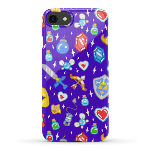 Zelda Items Pattern Phone Case