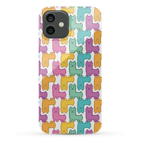 Pastel Llama Pattern Phone Case