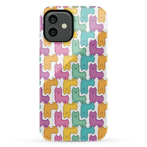 Pastel Llama Pattern Phone Case