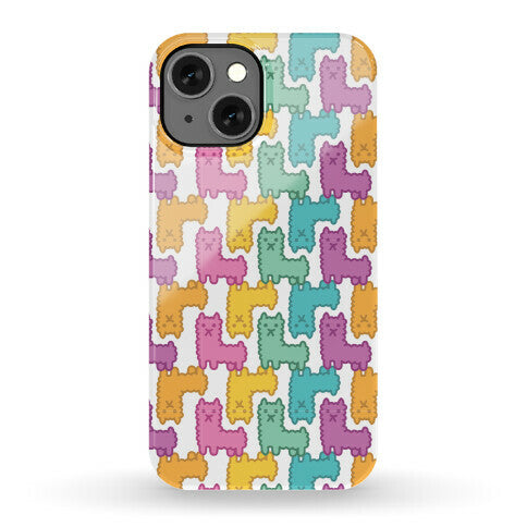 Pastel Llama Pattern Phone Case