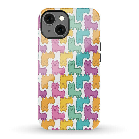 Pastel Llama Pattern Phone Case