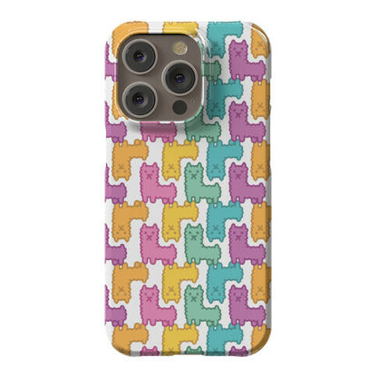 Pastel Llama Pattern Phone Case