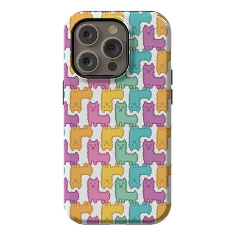Pastel Llama Pattern Phone Case