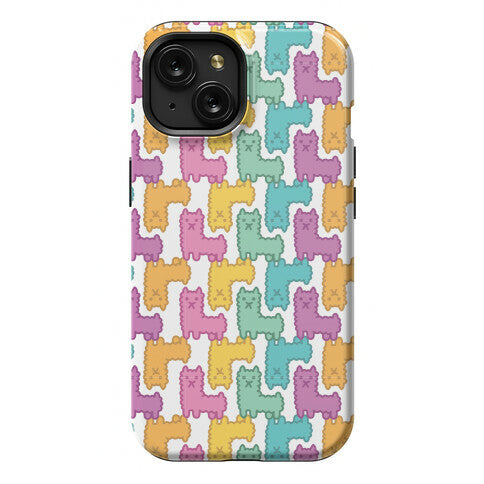 Pastel Llama Pattern Phone Case