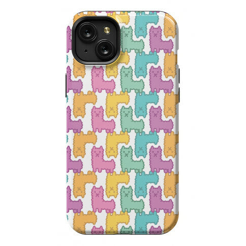 Pastel Llama Pattern Phone Case