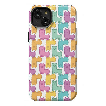 Pastel Llama Pattern Phone Case