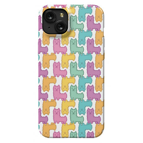 Pastel Llama Pattern Phone Case