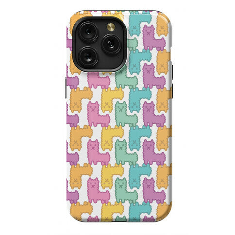Pastel Llama Pattern Phone Case
