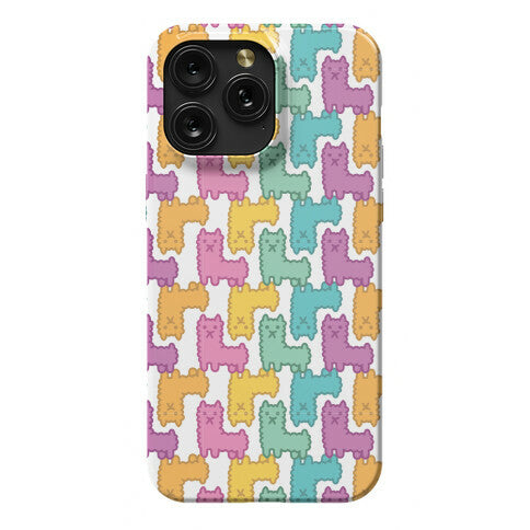 Pastel Llama Pattern Phone Case