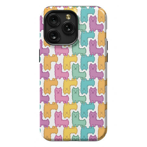 Pastel Llama Pattern Phone Case