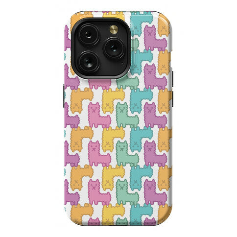 Pastel Llama Pattern Phone Case