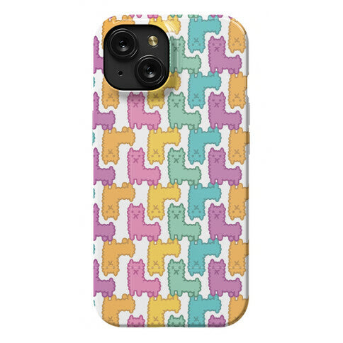 Pastel Llama Pattern Phone Case