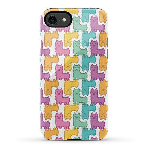 Pastel Llama Pattern Phone Case