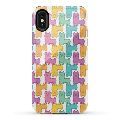 Pastel Llama Pattern Phone Case