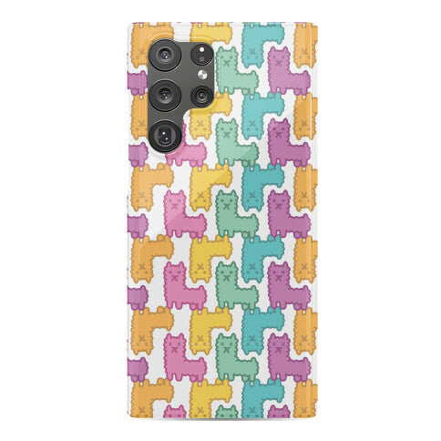 Pastel Llama Pattern Phone Case