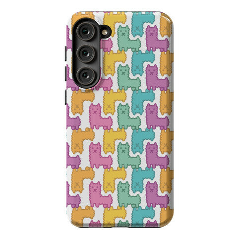 Pastel Llama Pattern Phone Case