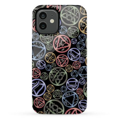 Witch's Elements Dark Pattern Phone Case