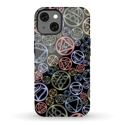 Witch's Elements Dark Pattern Phone Case