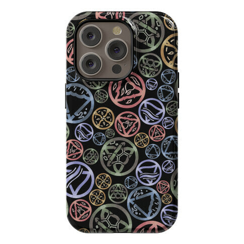 Witch's Elements Dark Pattern Phone Case
