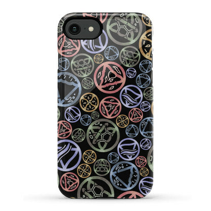 Witch's Elements Dark Pattern Phone Case