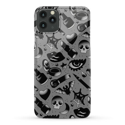 Goth Makeup Pattern Phone Case