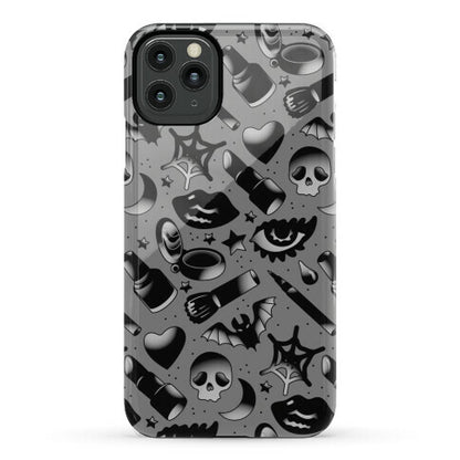 Goth Makeup Pattern Phone Case