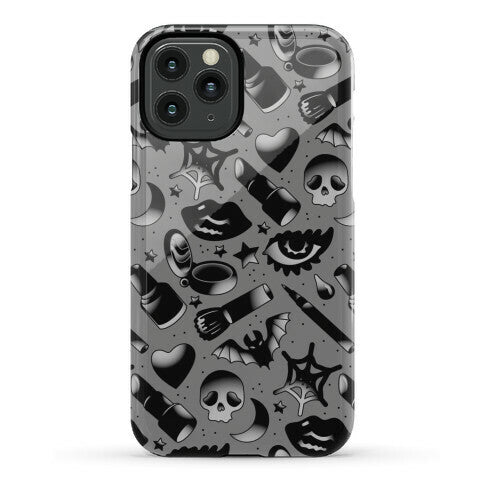 Goth Makeup Pattern Phone Case