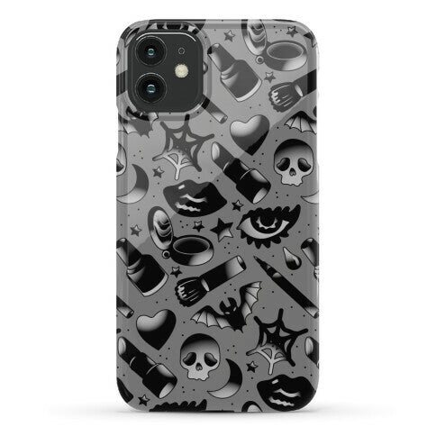 Goth Makeup Pattern Phone Case