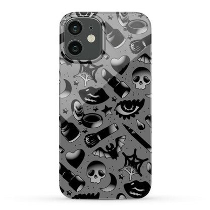 Goth Makeup Pattern Phone Case