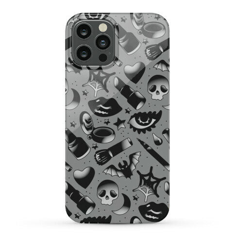 Goth Makeup Pattern Phone Case